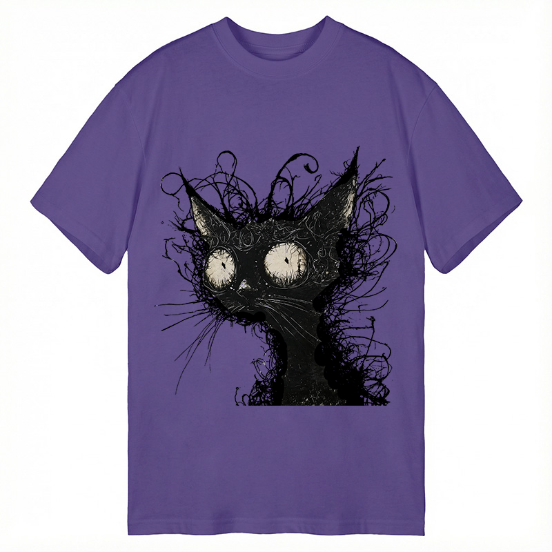 Tokyocanvas Crazy Cat Art Classic T-Shirt