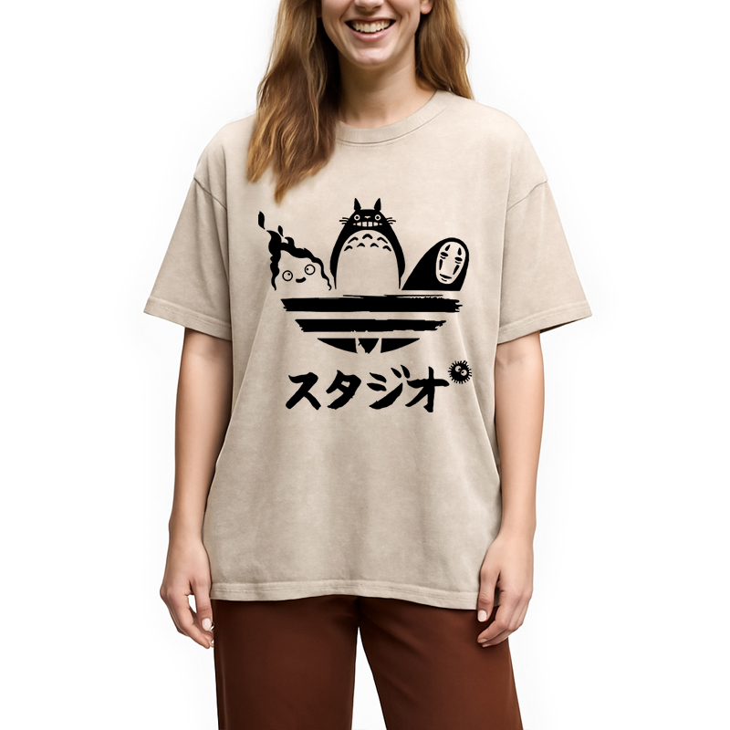 Tokyocanvas Ghibli Vintage Japanese Washed T-Shirt