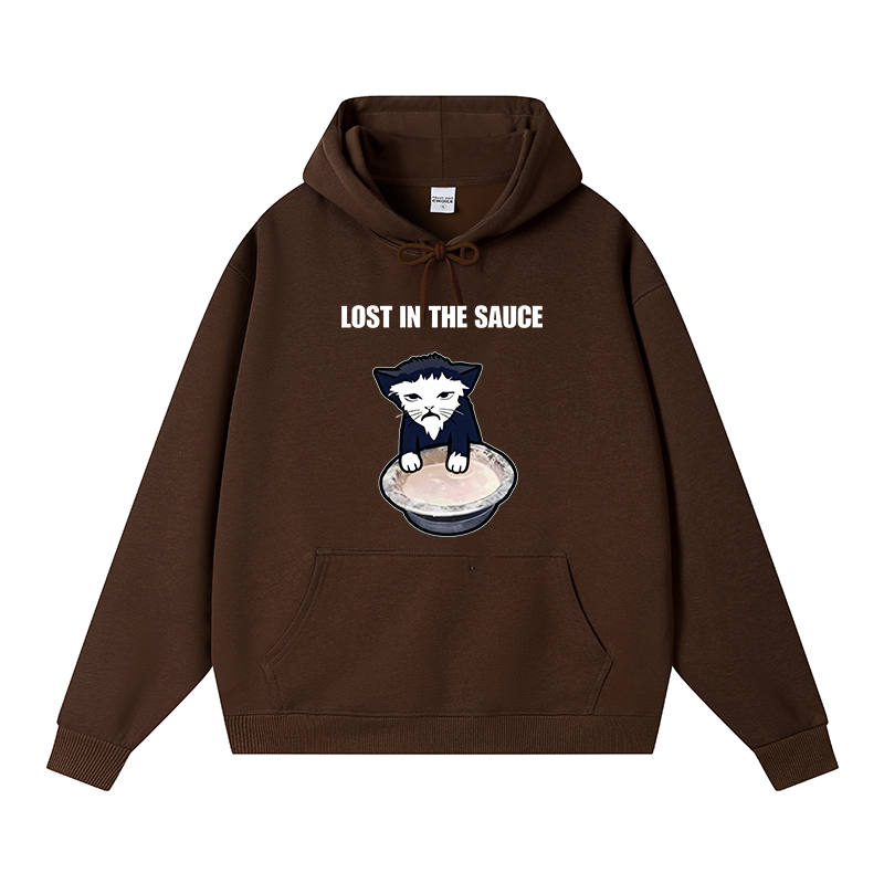 Tokyocanvas Lost In The Sauce Fleece Lined Hoodie