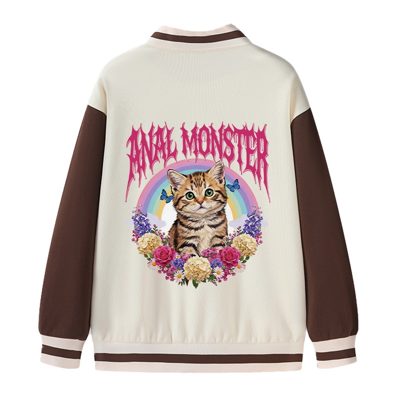 Tokyocanvas Anal Monster Cat Varsity Jacket