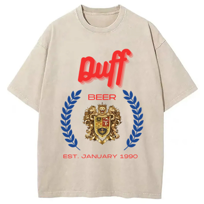 Tokyocanvas Duff Beer Vintage Washed T-Shirt