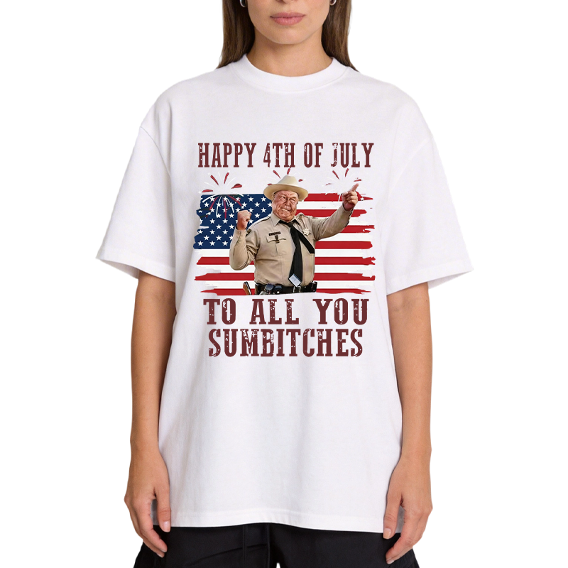 Tokyocanvas Happy 4th Of July To All You Sumbitches Classic T-Shirt