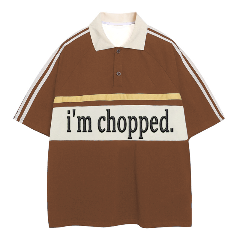 Tokyocanvas I'm Chopped Polo Embroidered T-Shirt