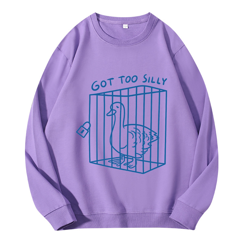 Tokyocanvas Got too silly Funny Classic Sweatshirt