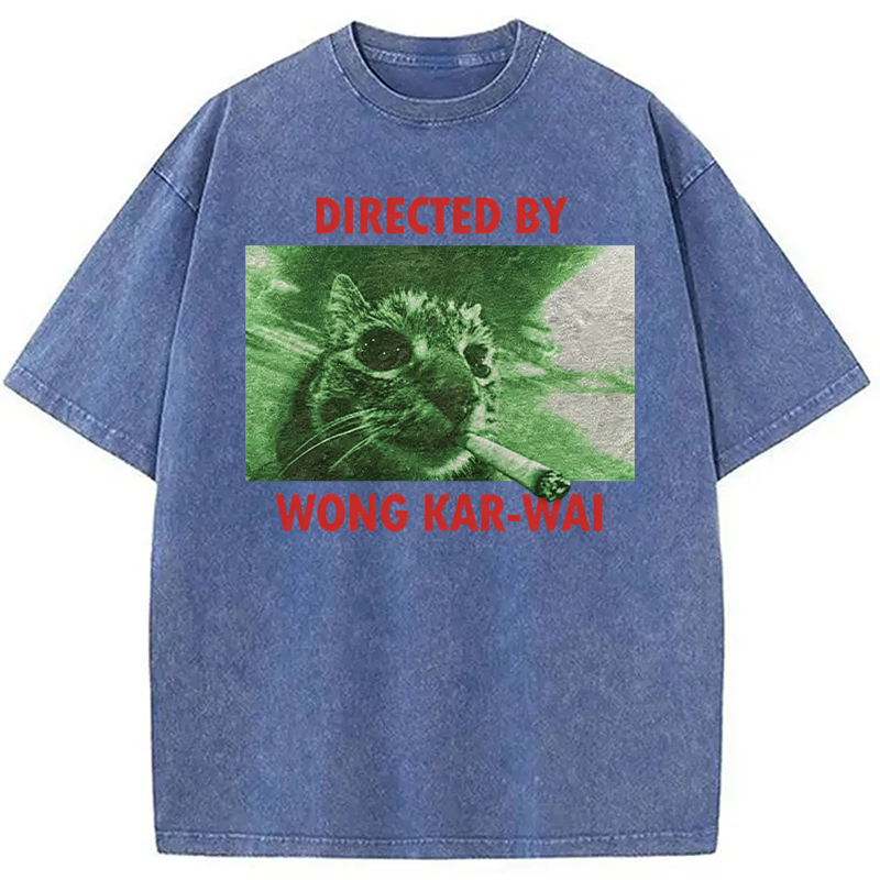 Tokyocanvas Wong Kar-Wai Cat Washed T-Shirt