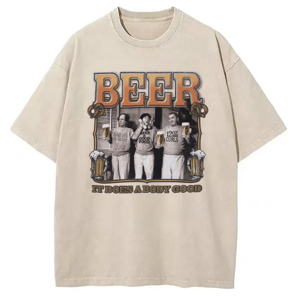 Tokyocanvas White and Cream Washed T-Shirt