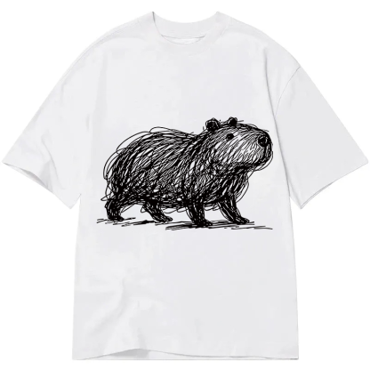 Tokyocanvas Minimalist Capybara Classic T-Shirt