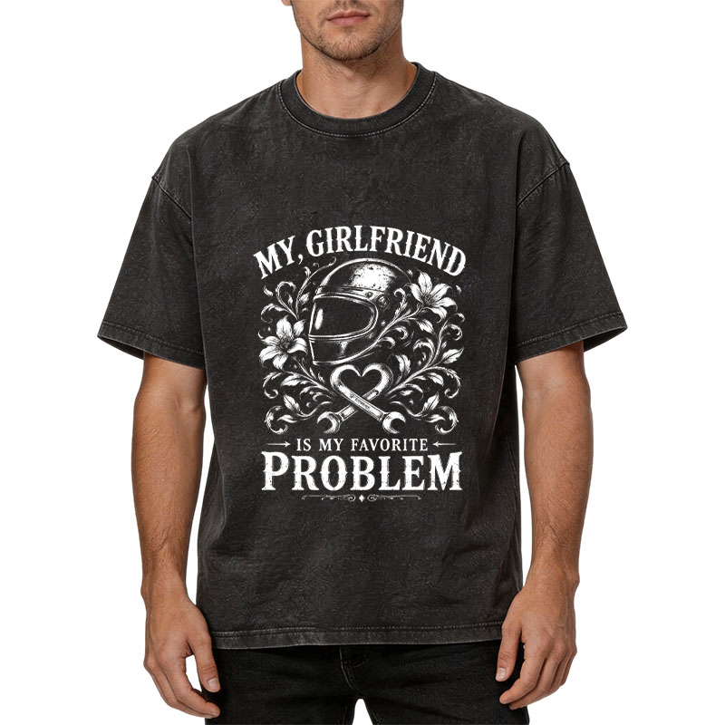 Tokyocanvas Funny Husband Washed T-Shirt