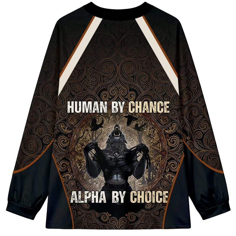 Tokyocanvas Human By Chance Long Sleeve Graphic Print T-Shirt