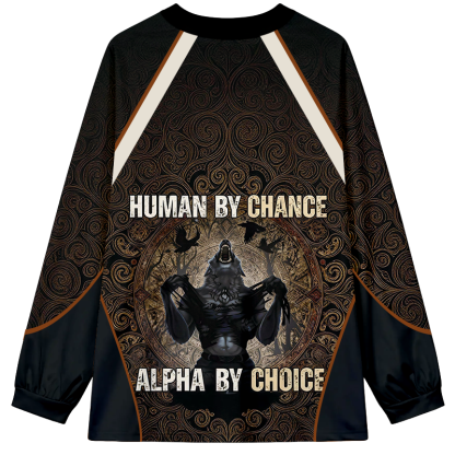 Tokyocanvas Human By Chance Long Sleeve Graphic Print T-Shirt