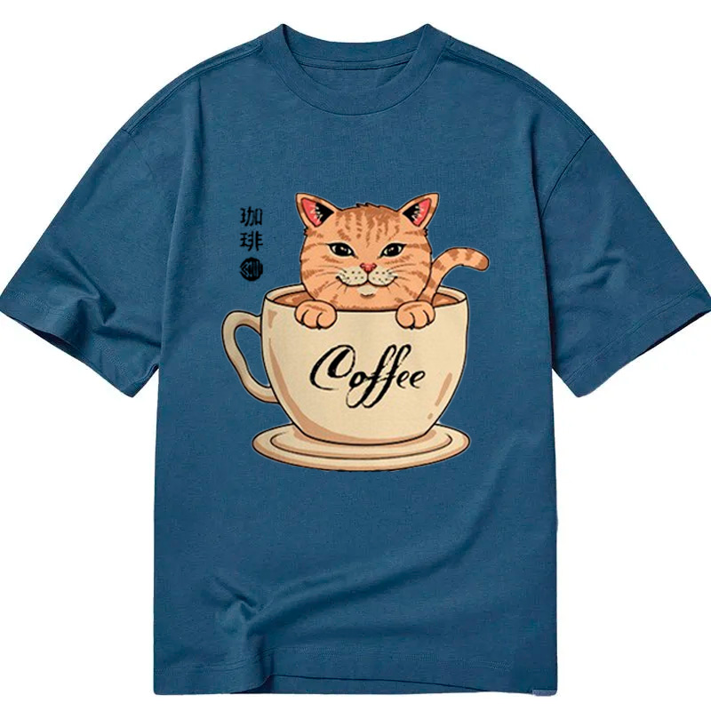 Tokyocanvas A Cup Of Coffee Cat Classic T-Shirt