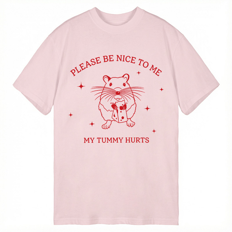 Tokyocanvas My Tummy Hurts Lactose Mouse Meme Classic T-Shirt
