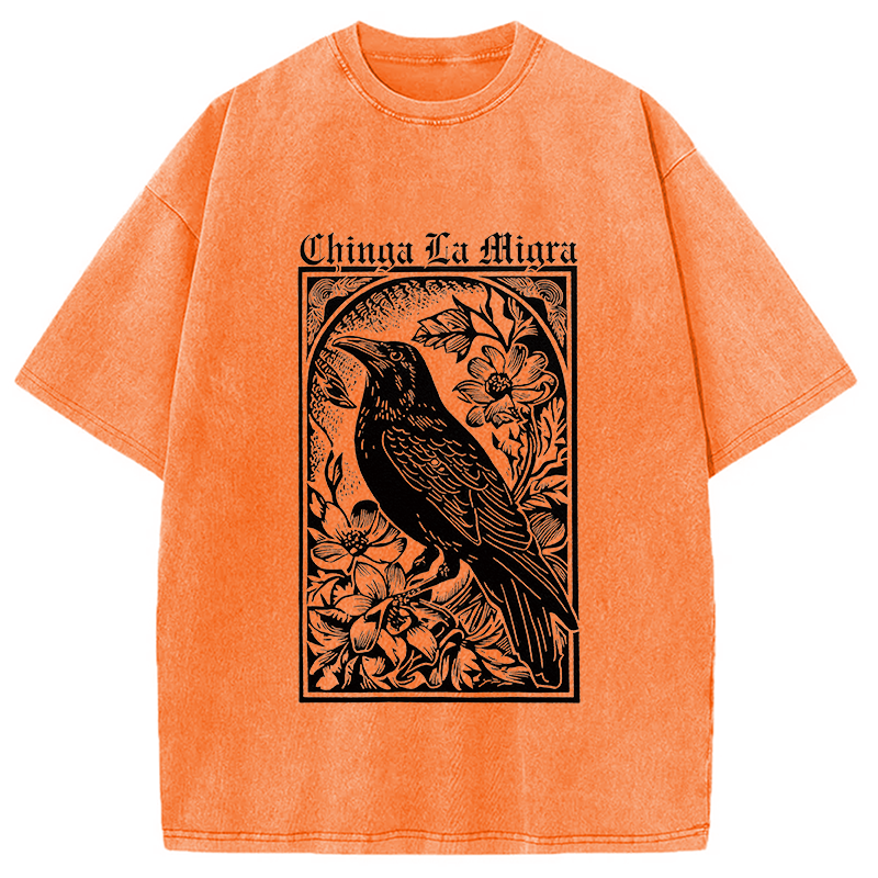 Tokyocanvas Chinga La Migra Washed T-Shirt