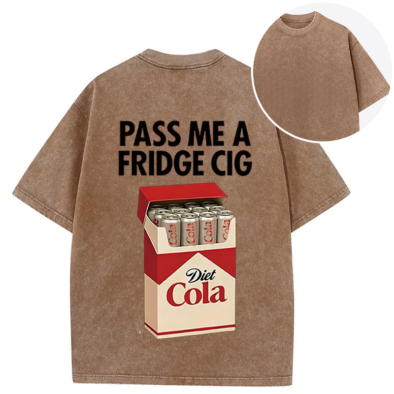 Tokyocanvas I Need A Diet Cola Back Washed T-Shirt