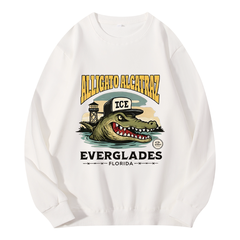 Tokyocanvas Vintage Alcatraz Alligator Classic Sweatshirt