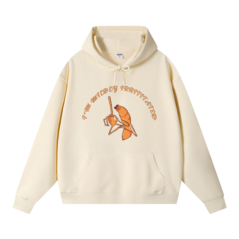 Tokyocanvas I'm Mildly Irritated Fleece Lined Hoodie