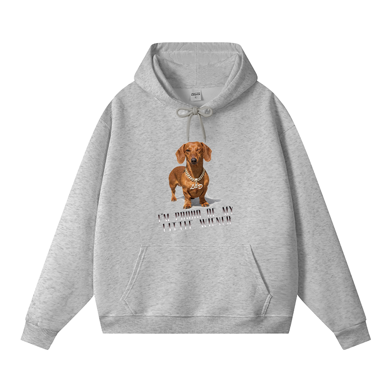 Tokyocanvas Little Wiener Fleece Lined Hoodie