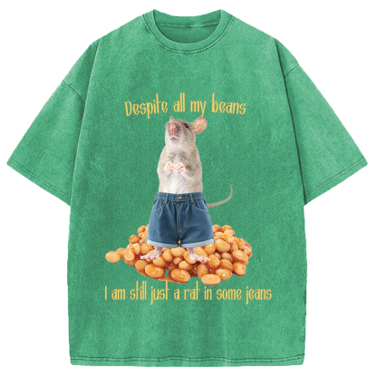 Tokyocanvas Despite All My Beans Washed T-Shirt