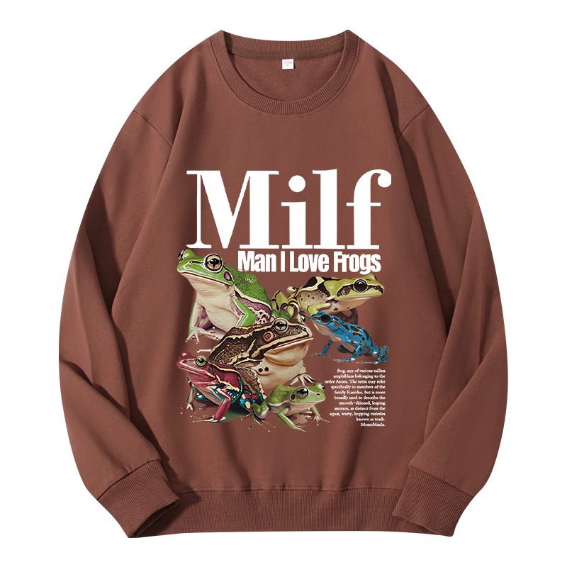 Tokyocanvas Man I Love Frogs Meme Classic Sweatshirt