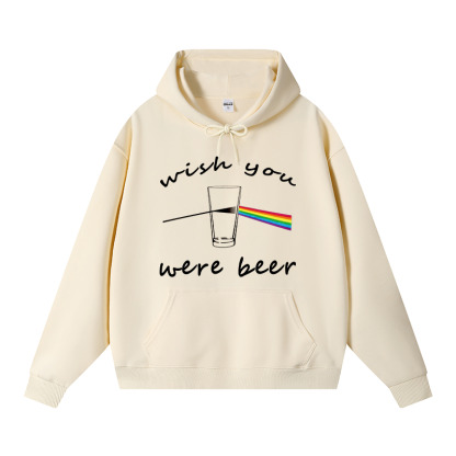 Tokyocanvas Wish You Were Beer Fleece Lined Hoodie