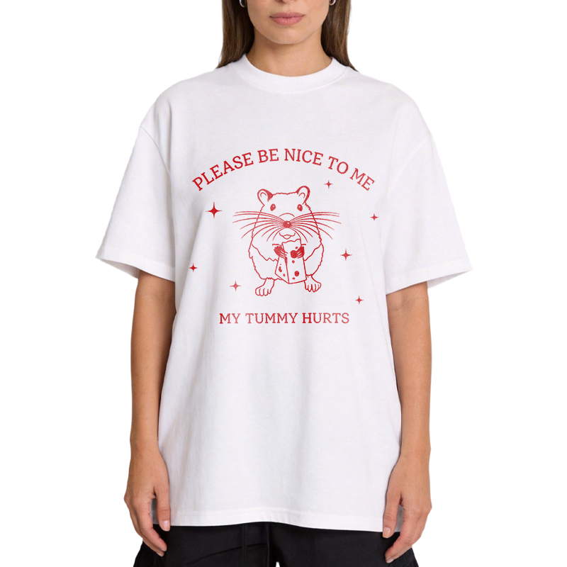 Tokyocanvas My Tummy Hurts Lactose Mouse Meme Classic T-Shirt