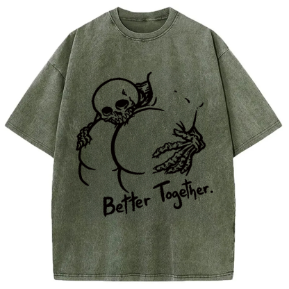 Tokyocanvas Better Together Washed T-Shirt