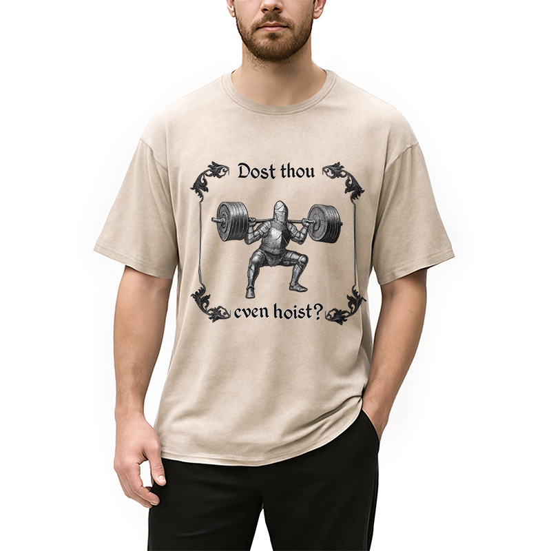 Tokyocanvas Dost Thou Even Hoist Washed T-Shirt