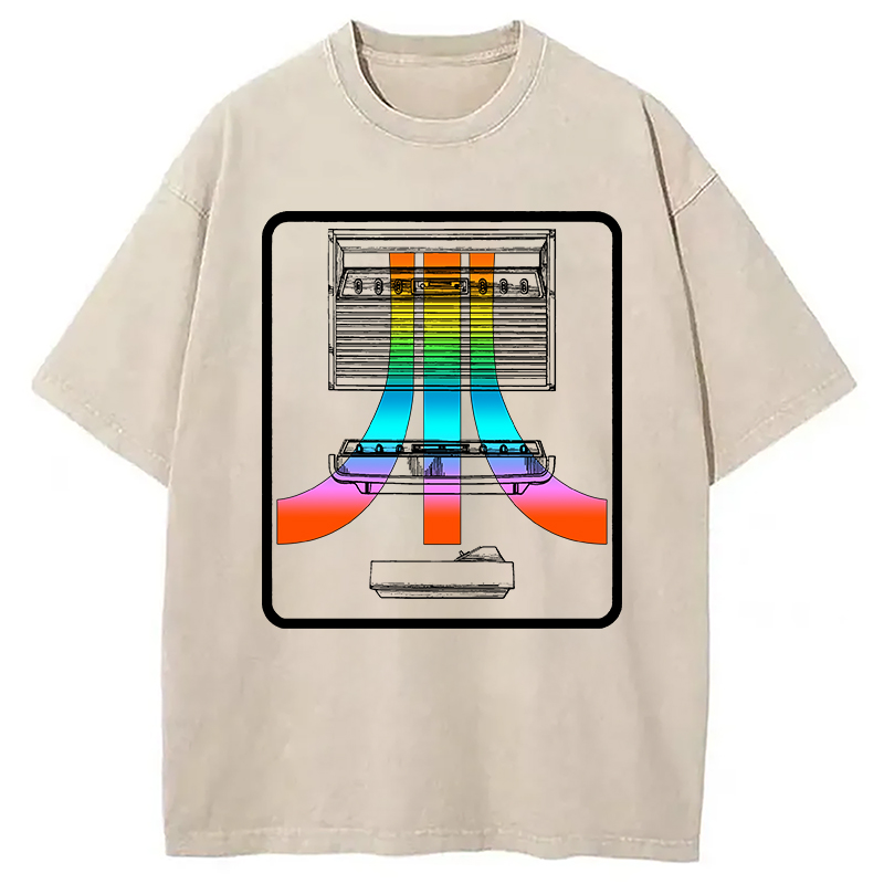 Tokyocanvas Retro game consoles Atari Washed T-Shirt