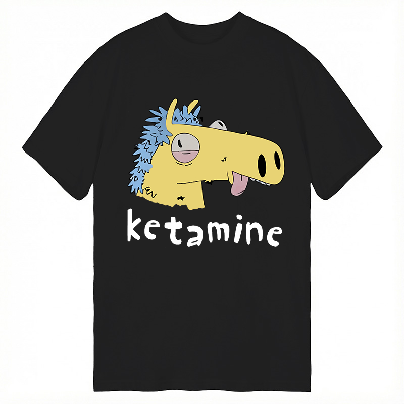 Tokyocanvas Funny Ketamine Silly Horse Classic T-Shirt