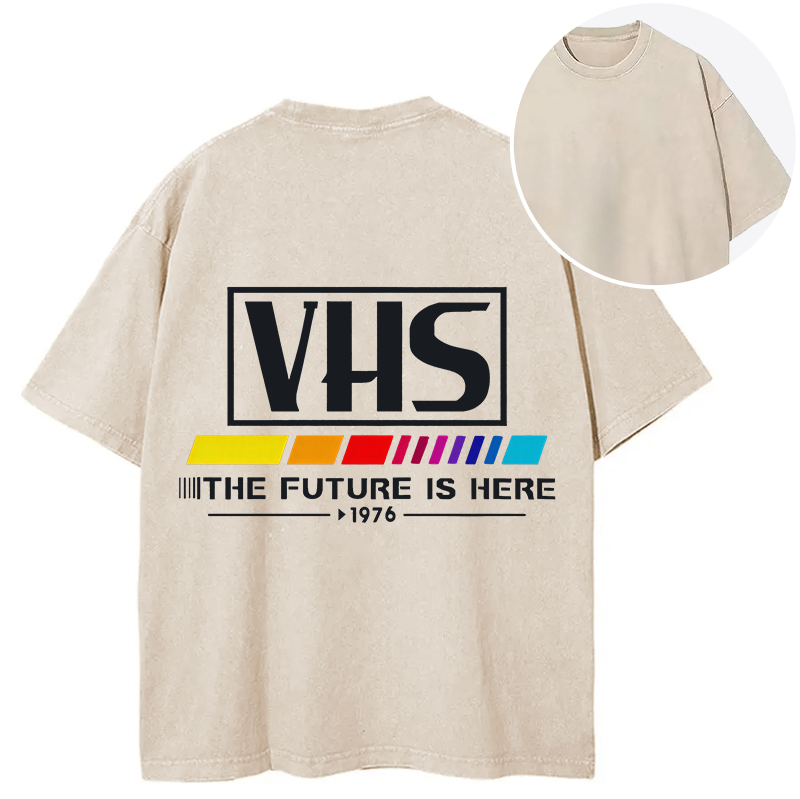 Tokyocanvas VHS 1976 Vintage Back Washed T-Shirt