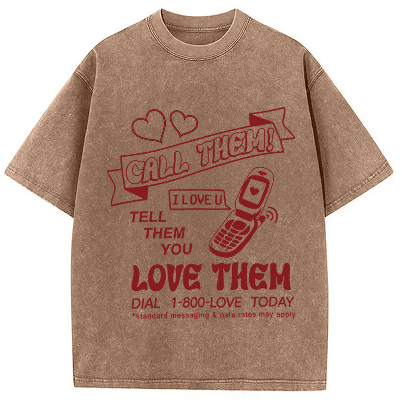 Tokyocanvas 1-800-LOVE Washed T-Shirt