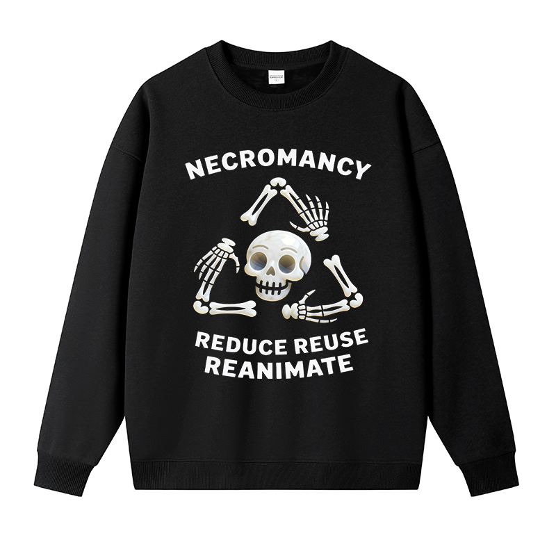 Tokyocanvas 3R Skeleton Fleece Lined Sweatshirt