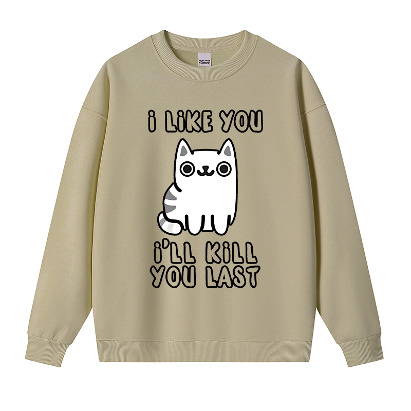 Tokyocanvas Cats And Humans Fleece Lined Sweatshirt