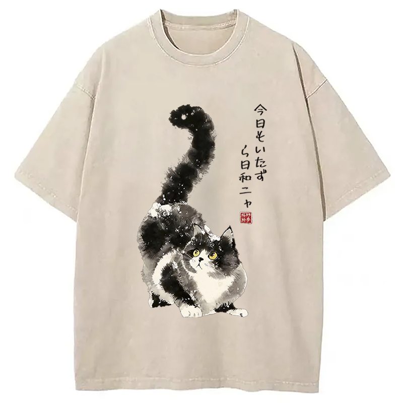Tokyocanvas Every Day's A Prank Day Washed T-Shirt