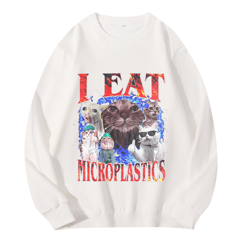 Tokyocanvas I Eat Microplastics Classic Sweatshirt