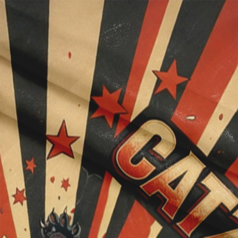 Tokyocanvas Catzilla Long Sleeve Graphic Print T-Shirt