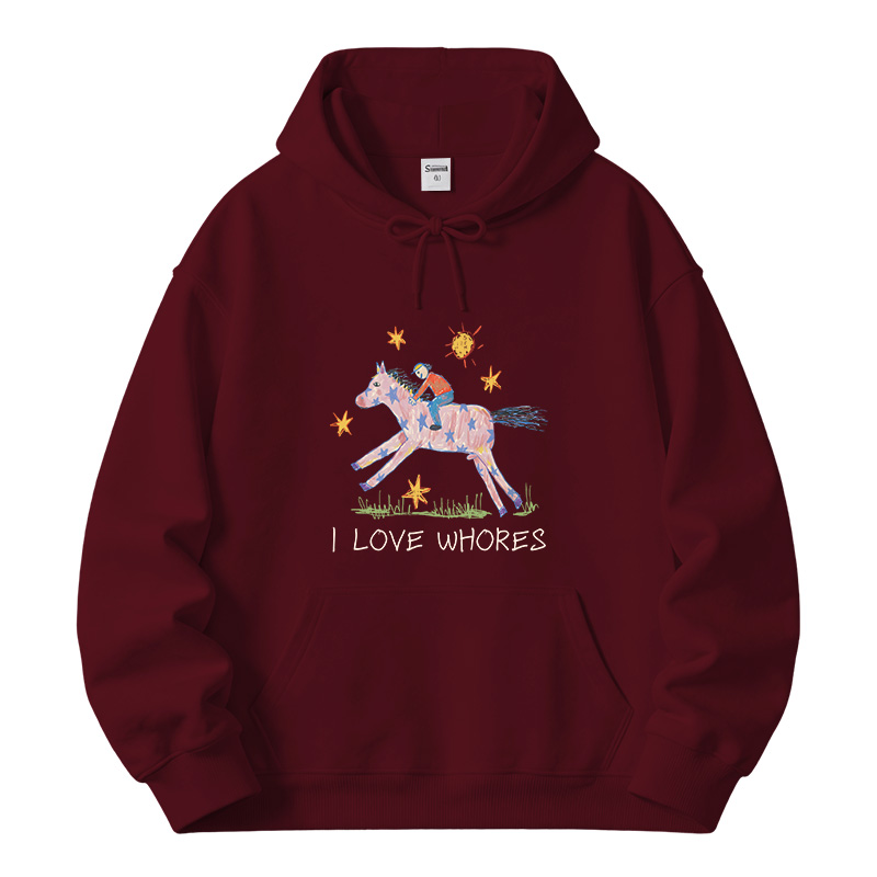 Tokyocanvas I Love Whores Fleece Lined Hoodie