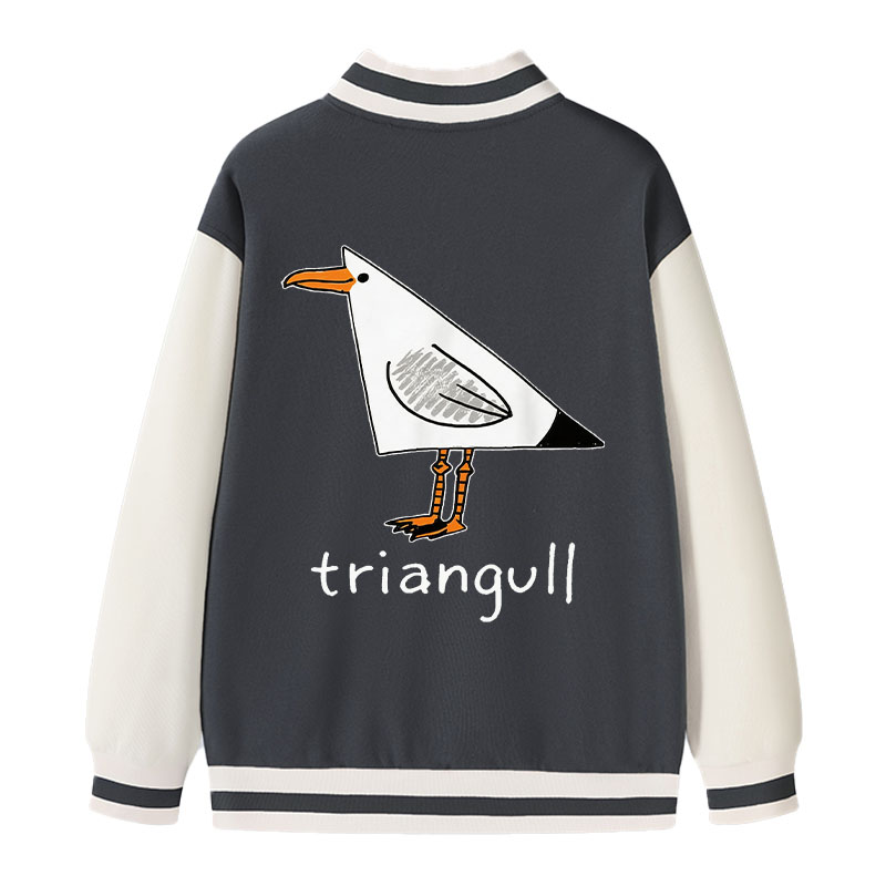 Tokyocanvas Triangull Triangle Seagull Bird Varsity Jacket