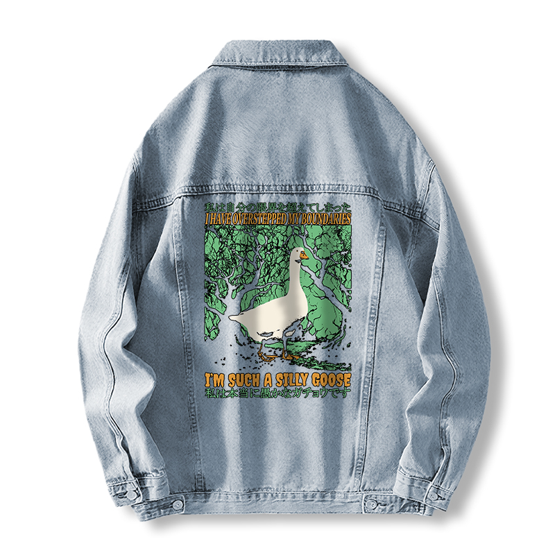 Tokyocanvas I'm Such a Silly Goose Jean Jackets