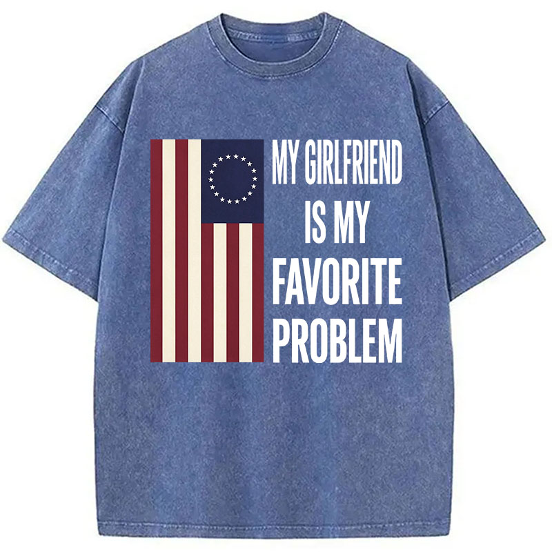Tokyocanvas My Favorite Problem Funny Washed T-Shirt