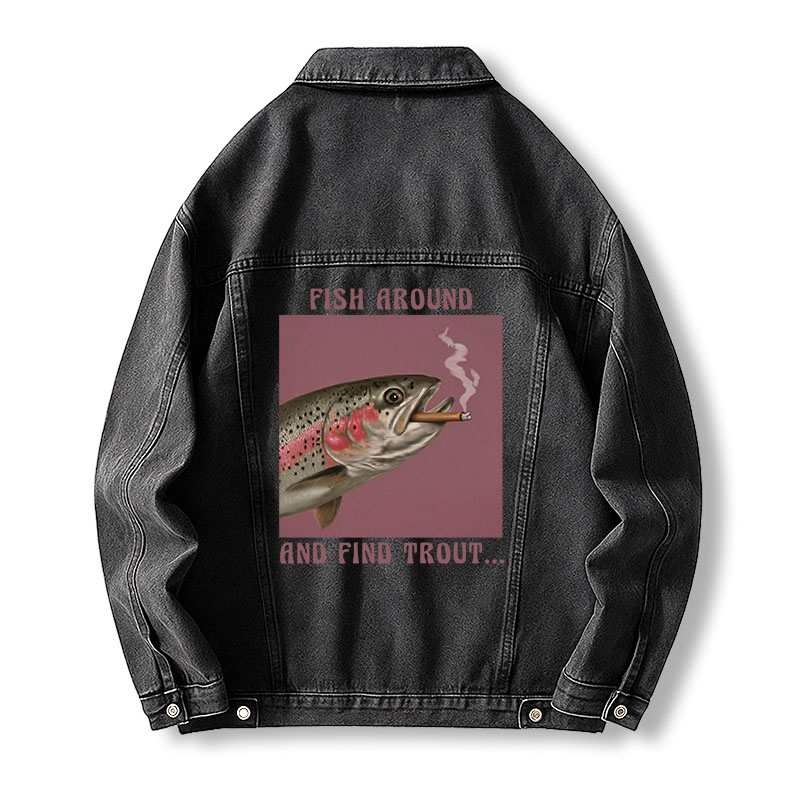 Tokyocanvas Smoking Trout Jean Jackets