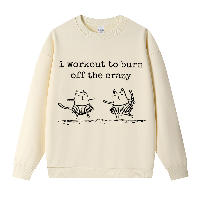 Tokyocanvas Hula Away Crazy Fleece Lined Sweatshirt