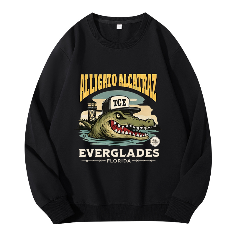 Tokyocanvas Vintage Alcatraz Alligator Classic Sweatshirt