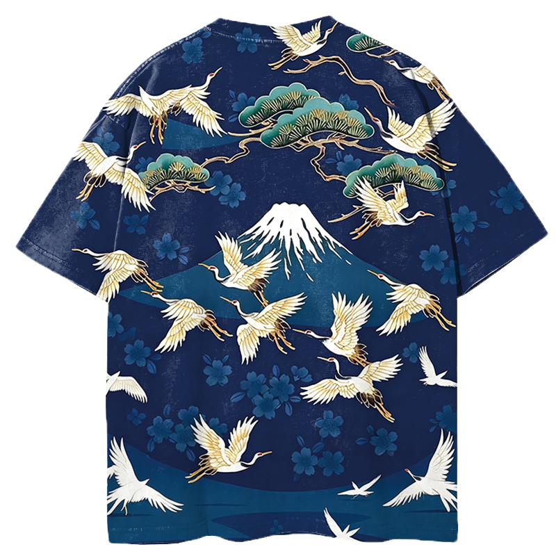 Tokyocanvas Japanese Fuji Graphic Print T-Shirt