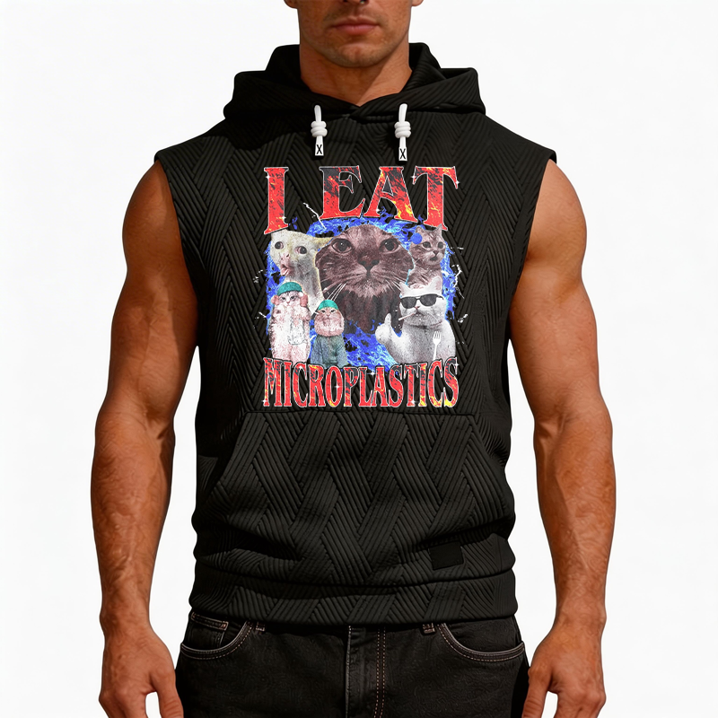 Tokyocanvas I Eat Microplastics Hooded Tank