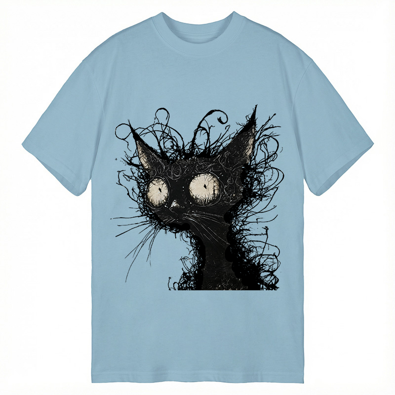 Tokyocanvas Crazy Cat Art Classic T-Shirt