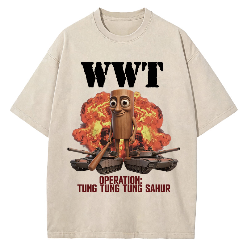 Tokyocanvas World War Tung Washed T-Shirt