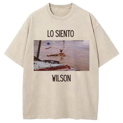 Tokyocanvas Wilson Chicken Meme Washed T-Shirt