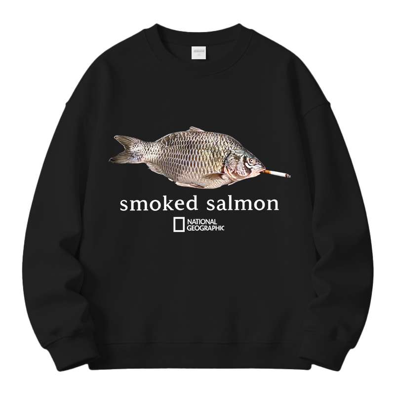 Tokyocanvas Smoked Salmon Fleece Lined Sweatshirt