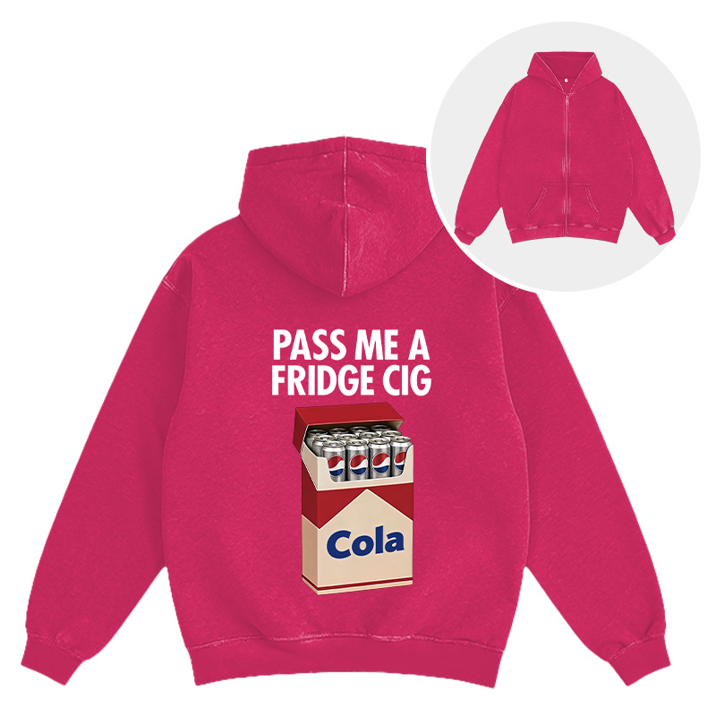 Tokyocanvas I Need A Diet Pepsi Washed Zip Hoodie